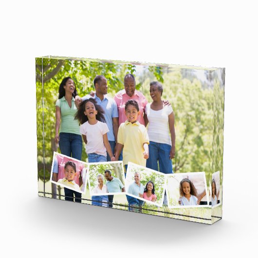 Familiefoto Collage w. zigzag fotostrip Fotoblokken (Rechts)