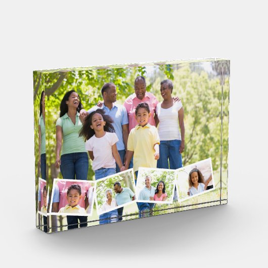 Familiefoto Collage w. zigzag fotostrip Fotoblokken (Links)