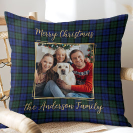 Familiefoto Custom Modern Elegant Kerstspel Kussen