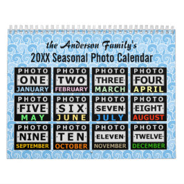 Familiefoto Easy DIY Aangepaste 2025 Seizoensscène Kalender