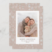 Familiefoto Editable Kleur Traditionele Kerstmis (Voorkant / Achterkant)