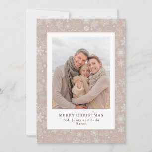 Familiefoto Editable Kleur Traditionele Kerstmis