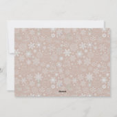 Familiefoto Editable Kleur Traditionele Kerstmis Feestdagenkaart (Achterkant)