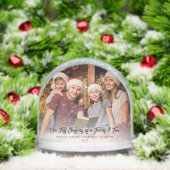 Familiefoto Eerste Kerst Feestdagen samen Sneeuwbol (Kerstmis)