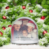 Familiefoto Eerste Kerst Samen Op Maat Sneeuwbol (Kerstmis)