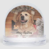 Familiefoto Eerste Kerst Samen Op Maat Sneeuwbol (Achterkant)