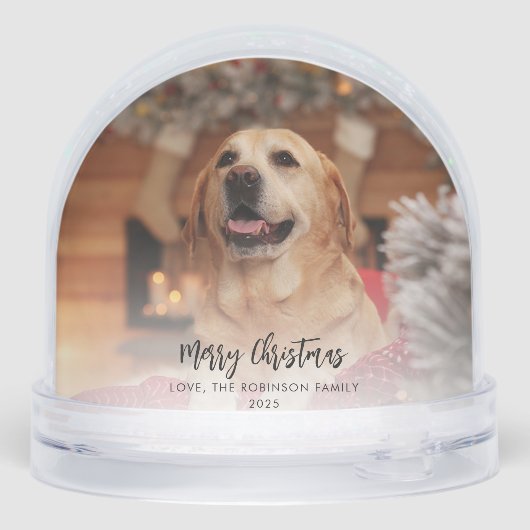 Familiefoto Eerste Kerst Samen Op Maat Sneeuwbol (Achterkant)