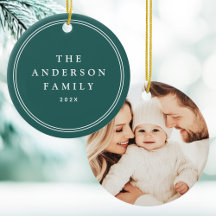 Familiefoto elegante grensnaam jaar grenen groen