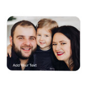 Familiefoto en tekst magneet (Horizontaal)