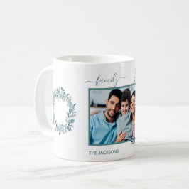 Familiefoto eucalyptus greenery witte naam koffiemok
