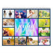 Familiefoto Faux Iridescent Holographic 2025 Kalender (Hoes)