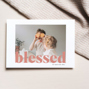 Familiefoto   Fijne Thanksgiving Gezegend Briefkaa Briefkaart