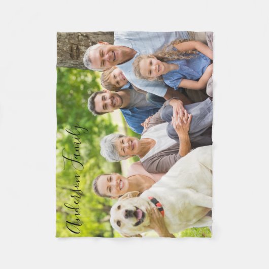 Familiefoto Fleece Deken (Voorkant)