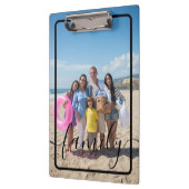 Familiefoto Gepersonaliseerde Douane Klembord (Links)