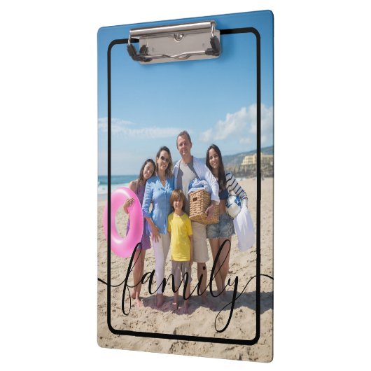 Familiefoto Gepersonaliseerde Douane Klembord (Links)