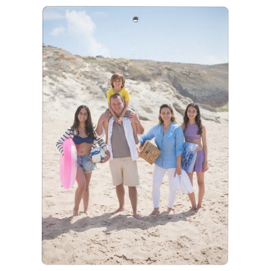 Familiefoto Gepersonaliseerde Douane Klembord (Achterkant)