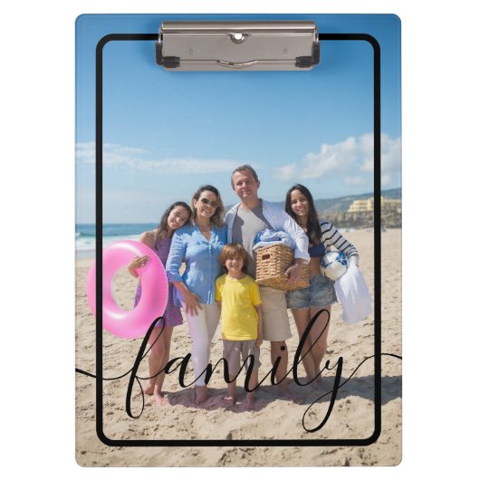 Familiefoto Gepersonaliseerde Douane Klembord (Voorkant)