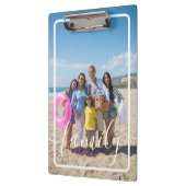 Familiefoto Gepersonaliseerde Douane Klembord (Links)