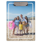 Familiefoto Gepersonaliseerde Douane Klembord (Voorkant)