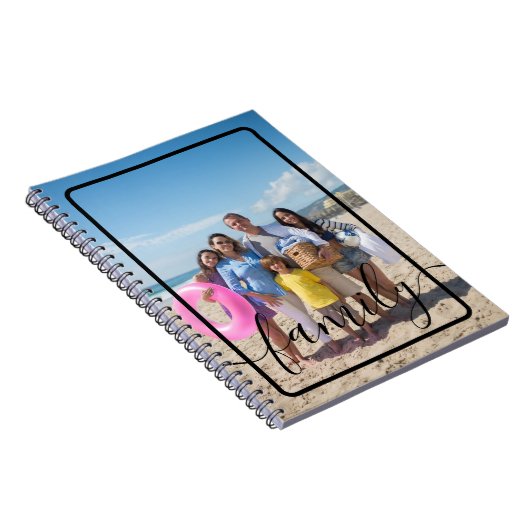 Familiefoto Gepersonaliseerde Douane Notitieboek (Rechterzijde)