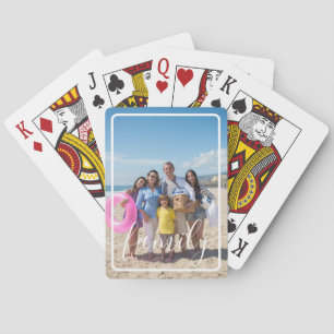Familiefoto Gepersonaliseerde Douane Pokerkaarten