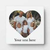 Familiefoto gepersonaliseerde hart sjabloon fotoplaat (Voorkant)