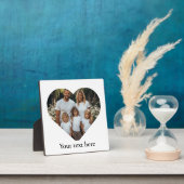 Familiefoto gepersonaliseerde hart sjabloon fotoplaat (Insitu)