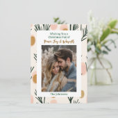 Familiefoto | Gepersonaliseerde kerst Kaart (Staand voorkant)