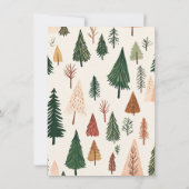 Familiefoto | Gepersonaliseerde kerstboom Kaart (Achterkant)