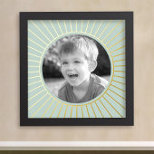 Familiefoto goud of zilver lijst groen zee folie afdrukken