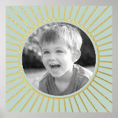 Familiefoto goud of zilver lijst groen zee folie afdrukken (Voorkant)