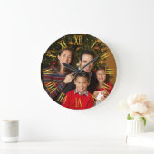 Familiefoto Gouden Gradiënt Romeinse cijfers Grote Klok (Huis)