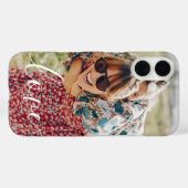 Familiefoto Handgeschreven Liefde Typografie Case-Mate iPhone Case (Achterkant (horizontaal))