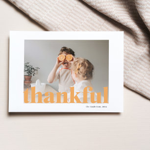 Familiefoto   Happy Thanksgiving Thankful Postcar Briefkaart
