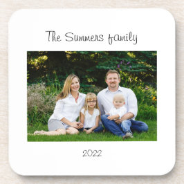 Familiefoto Harde plastic onderzetters