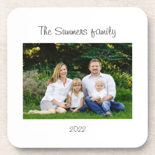 Familiefoto Harde plastic onderzetters