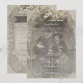 Familiefoto Heks Pet Halloween Kostuumfeest Kaart (Voorkant / Achterkant)