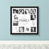 Familiefoto-herinneringen met personalisatie canvas afdruk (Insitu (Houten vloer))