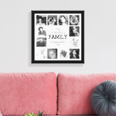 Familiefoto-herinneringen met personalisatie canvas afdruk (Insitu (Woonkamer))