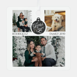 Familiefoto Hond Kerst Geschenk Metalen Ornament