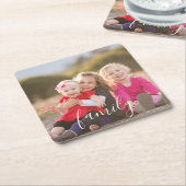 Familiefoto Kartonnen Onderzetters (Schuin)