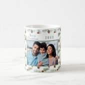 Familiefoto kegels dennengroene kerst koffiemok (Center)