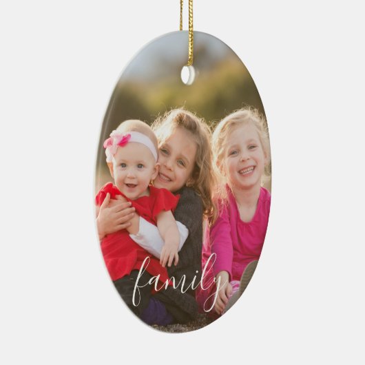 Familiefoto Keramisch Ornament (Rechts)