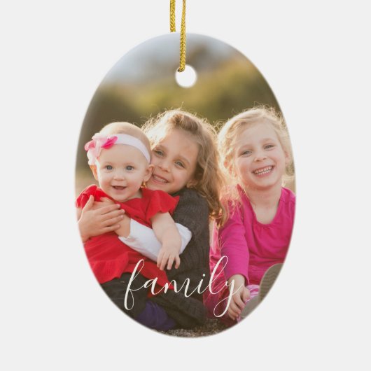 Familiefoto Keramisch Ornament (Achterkant)