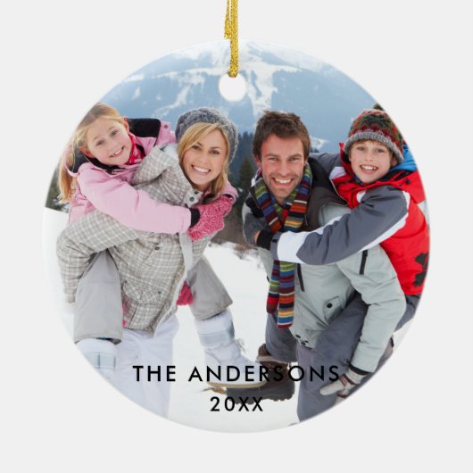 Familiefoto Keramisch Ornament (Achterkant)