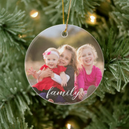 Familiefoto Keramisch Ornament