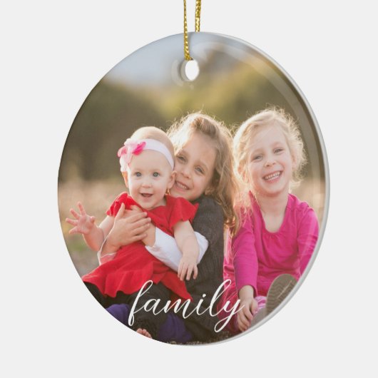 Familiefoto Keramisch Ornament (Links)