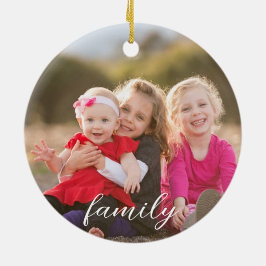 Familiefoto Keramisch Ornament (Achterkant)