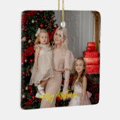 Familiefoto Keramisch Ornament – Modern Keepsake (Rechts)