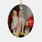 Familiefoto Keramisch Ornament – Modern Script (Rechts)